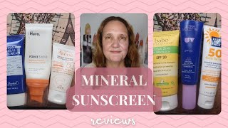 Mineral sunscreens review #SPF