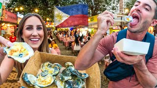 Filipino Food Night Market Experience in Cebu City 🇵🇭 (JUICY Lechon and Seafood!!)