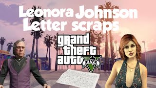 Grand Theft Auto 5 letter scrap locations | Leonora Johnson Mystery | A Mystery Solved Achievement