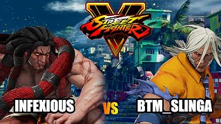 Street fighter v - INFEXIOUS ( NECALLI ) VS ( BTM_SLINGA )