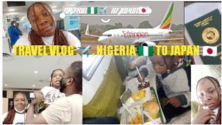 Travel with us to Japan 🇯🇵/Nigeria 🇳🇬, using Ethiopia airways, Abuja to Japan 🇯🇵.#subscribe