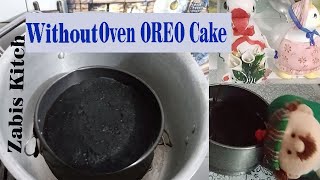 Oreo Cake Recipe | Oreo Biscuit Cake in pan | Easy Cake Without Oven Eggless Oreo Cake without Oven