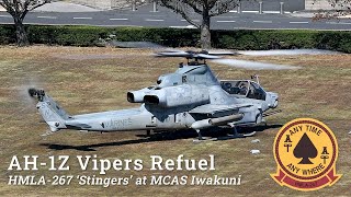 AH-1Z Vipers Refuel on Parade Ground at Iwakuni