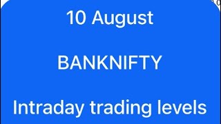 10 August Banknifty analysis video | Market analysis video for tomorrow #banknifty #stockmarket