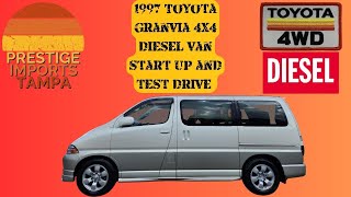 97 Toyota Granvia 1KZ Diesel 4wd Start Up and Test Drive!