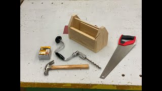 Assemble! Wooden Toolbox with Hand Tools