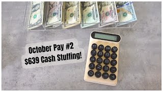 OCTOBER PAY #2| $639 CASH ENVELOPE STUFFING + BUDGET BREAKDOWN| TAYLORBUDGETS