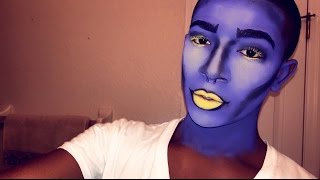 Blue Tang Fish: Face Paint Tutorial