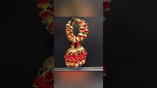 #shorts Handmade jewelry design for mehndi|artificial flowers bride jewelry #jewellery #ytshorts