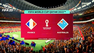 FIFA 23 - France vs Australia | World Cup Qatar 2022 Group Stage Full Match PS4 Gameplay