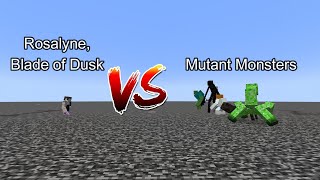 Rosalyne, Blade of Dusk vs Mutant Monsters  Minecraft  Mob Battle