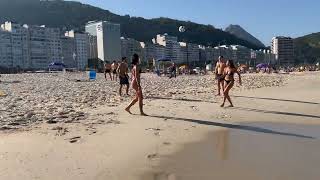 🌞A Wonderful Day on Leme Beach | 4K Beach Walk June 2024 🏖️ 🏄‍♂️