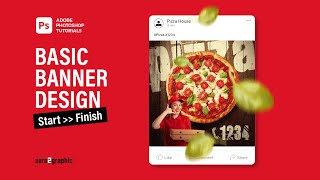 Social Media Banner Design - Food Banner Design in Adobe Photoshop