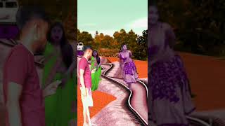 2 girl danching train tracks & driver tom - Vfx funny magical video #trending #viral #vfx #funny