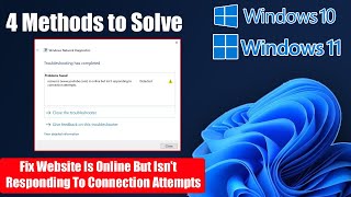 Fix Website Is Online But Isn’t Responding To Connection Attempts