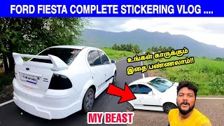 MY Beast - Ford Fiesta Complete Sporty look Modification | Stickering & Exterior Changes vlog |