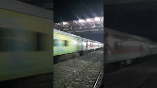 Dangerous High Speed Sealdah Rajdhani Through Sasaram Station #shorts