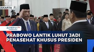 Luhut dilantik Prabowo Jadi Penasihat Khusus Presiden untuk Digitalisasi dan Teknologi Pemerintah