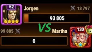 [Hero Wars] Jorgen vs Martha 🙈🙉🙊🤢🤬😨🥵🐠👀📽🖥