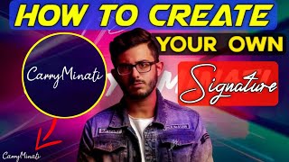 How to create your own signature Photography Logo in PixelLab | Your Name Signature design