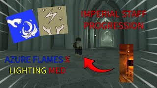 IMPERIAL STAFF AZURE FLAMES LIGHTING BUILD PROGRESSION 1-20 | DEEPWOKEN