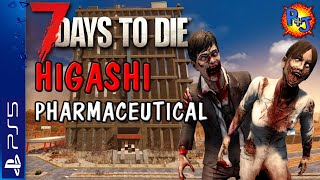 Higashi Pharmaceutical - Wasteland Biome | Let's Play 7 Days to Die PS5 | Co-op Console Gameplay