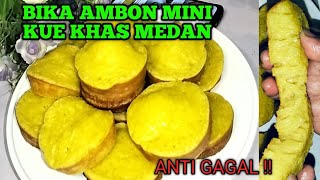 RESEP BIKA AMBON MINI, ANTI GAGAL KENYAL DAN FULL BERSARANG