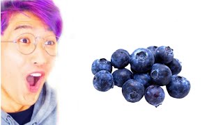 Lankybox Justin turns to a blueberry..