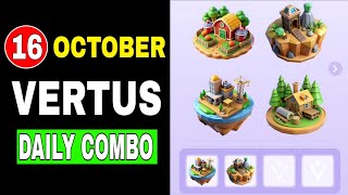 Vertus Daily Combo Today | Vertus Daily Combo 16 October #vertus #vertusdailycombo