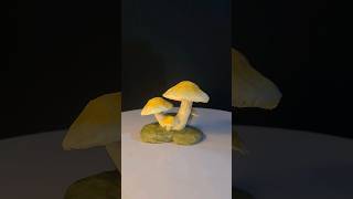 Making mushrooms with clay #mushroom #clayworks #short #youtubeshorts #trending