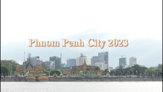 Beautiful View of Phnom Penh City In The Evening | Cambodia