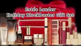 Experience the Magic of Unboxing Estee Lauder Blockbuster Holiday Gift Set 2024!