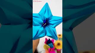 DIY Paper Craft | Art Craft ⭐🌻 #diypaperflowers #diy #craft #viral #trending #shorts