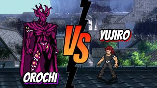 Yujiro Vs Orochi baki x one punch man fights / mugen