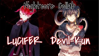 【 Nightcore Collab 】 ➝ LUCIFER & Devil - Kun (Game Parody Songs)