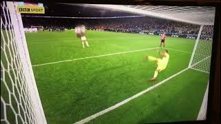 Harry Maguire breaks the camera