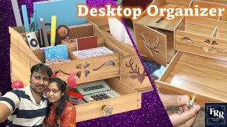 DIY Wooden Desk Organizer | Multi-Functional Stationary Organizer & Easy Assembly Craft | Must-Watch