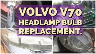 Volvo v70 Headlamp Bulb Replacement (Most Difficult Side).