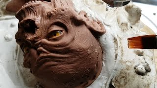 Sculpting a Zombie from Monster Clay Part 2 - Making a Mould