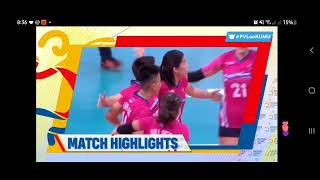 Match highlights Choco Mucho Flying Titans VS Creamline Cool Smasher