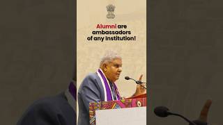 Alumni are ambassadors of any Institution! #vicepresidentjagdeepdhankhar