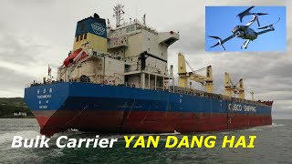 DJI Mavic 2 Pro - Flying Low Alongside YAN DANG HAI Bulk Carrier