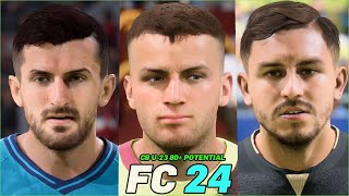 FC 24 | BEST YOUNG CB U-23 80+ POTENTIAL WITH REAL FACES