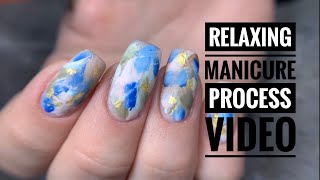 Relaxing manicure video. Satisfying process