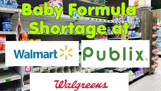 Baby Formula Shortage at Walmart, Publix & Walgreens | Crisis for Millions of Parents | #BabyFormula