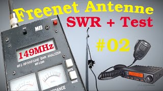 #02 Freenet Funk (149 MHz) Selbstbau Antenne mit hoher Reichweite - Einstellung + Test mit Analyser