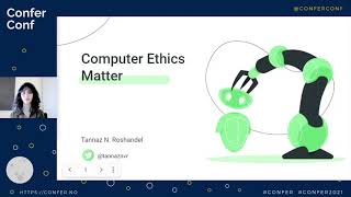 Computer ethics matter – Tannaz Roshandel