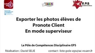 Exporter des photos de Pronote vers DROPBOX