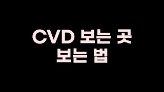 요즘 뜨는 CVD 보는 곳과 CVD 보는 방법