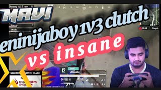 team mavi highlights today | eninijaboy 1v3 against insane | Global eSports |team x spark highlights